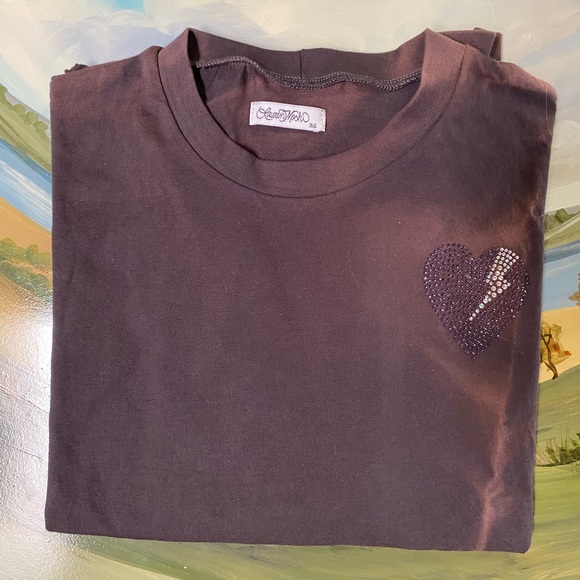 New Lauren Moshi Rainbow Lightning Heart L/S Tee - Picture 12 of 12